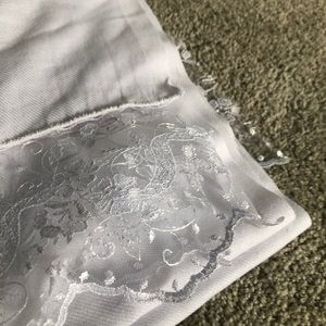 White wedding pashmina made in Turkey.